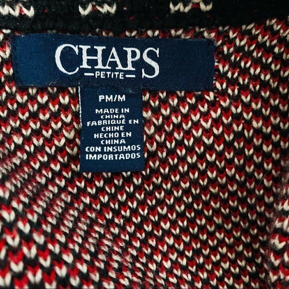Chaps Women’s Plaid Vest Size Medium Red - Picture 4 of 6